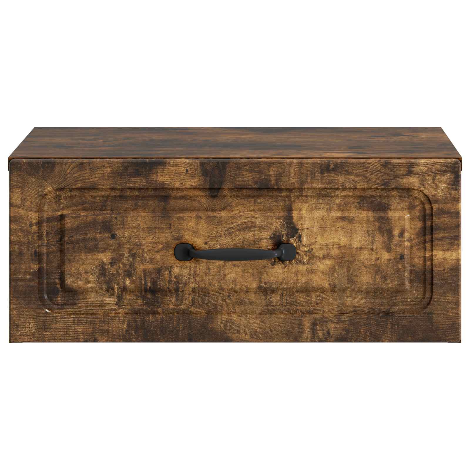 Wandmontierter Nachttisch 2 pcs Geräucherte Eiche Holzwerkstoff
