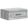 Wandmontierter Nachttisch Graues Sonoma 49 x 34,5 x 20 cm