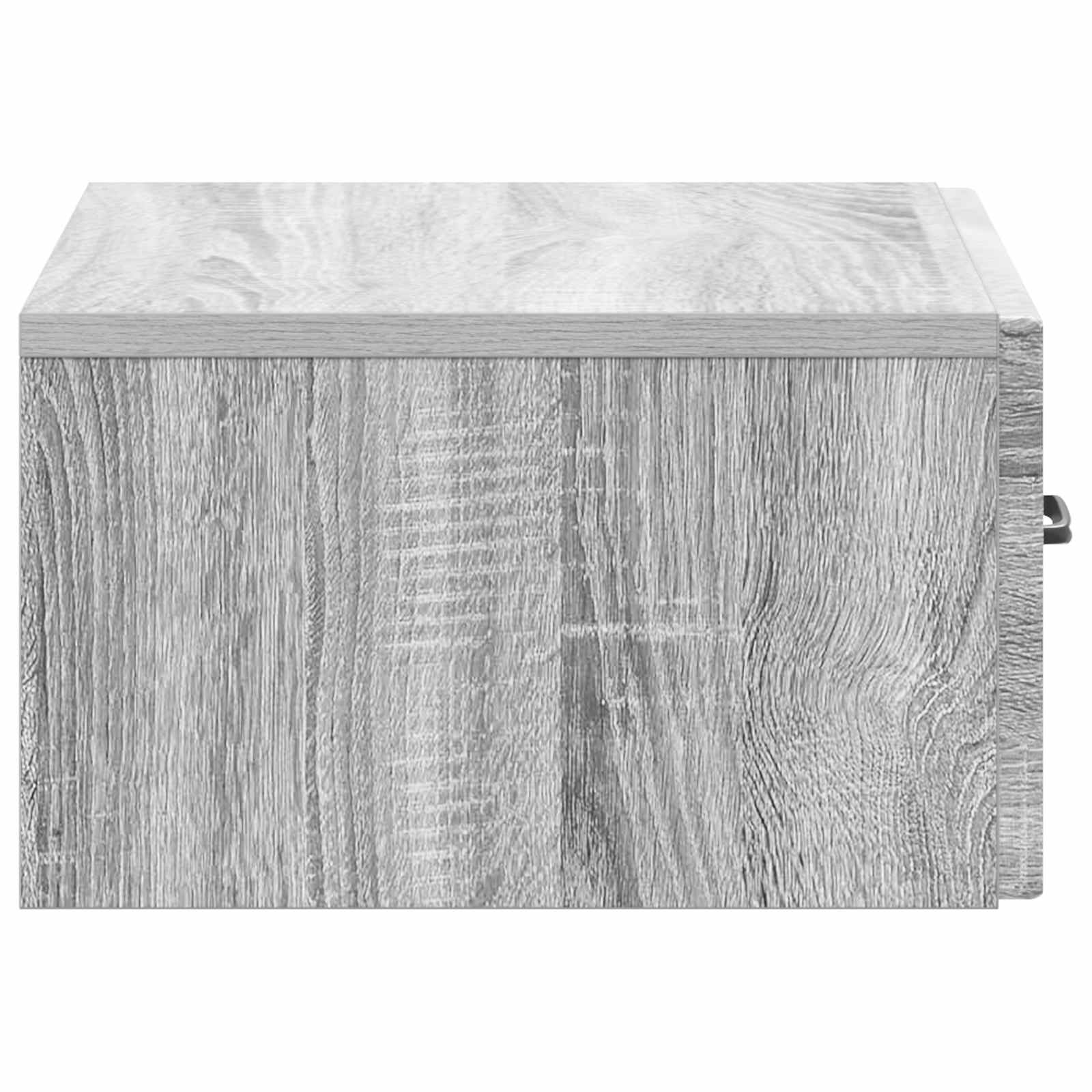 Wandmontierter Nachttisch Graues Sonoma 49 x 34,5 x 20 cm