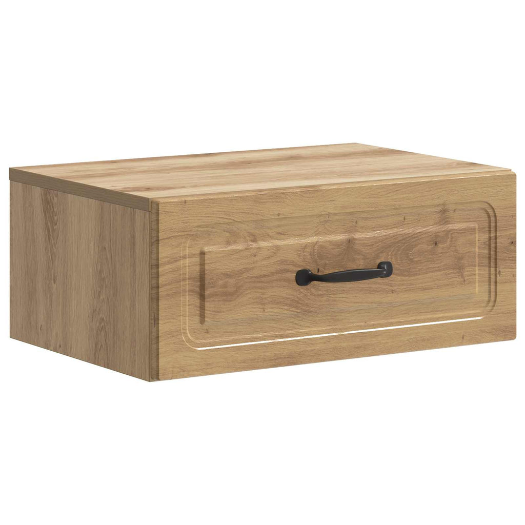 Wandmontierter Nachttisch Artisan-Eiche 49 x 34,5 x 20 cm
