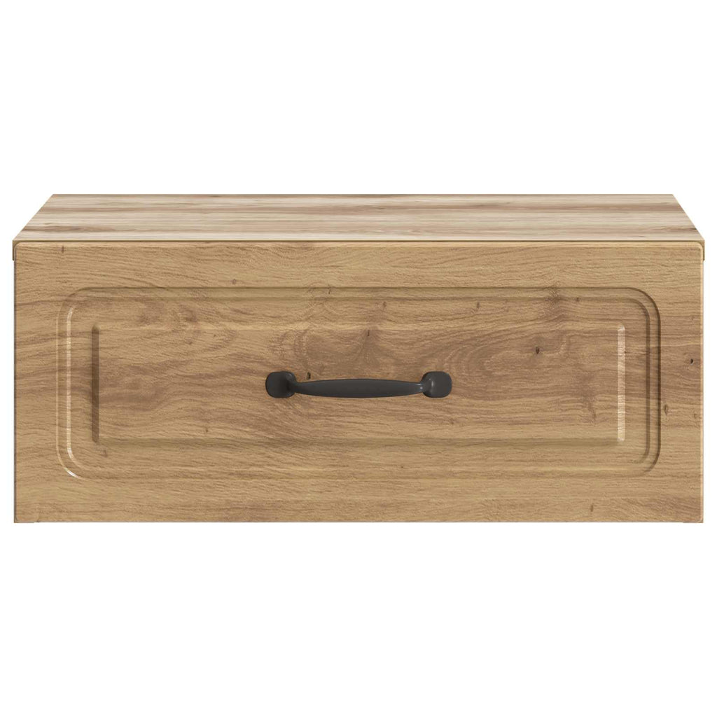 Wandmontierter Nachttisch 2 pcs Artisan-Eiche 49 x 34,5 x 20 cm