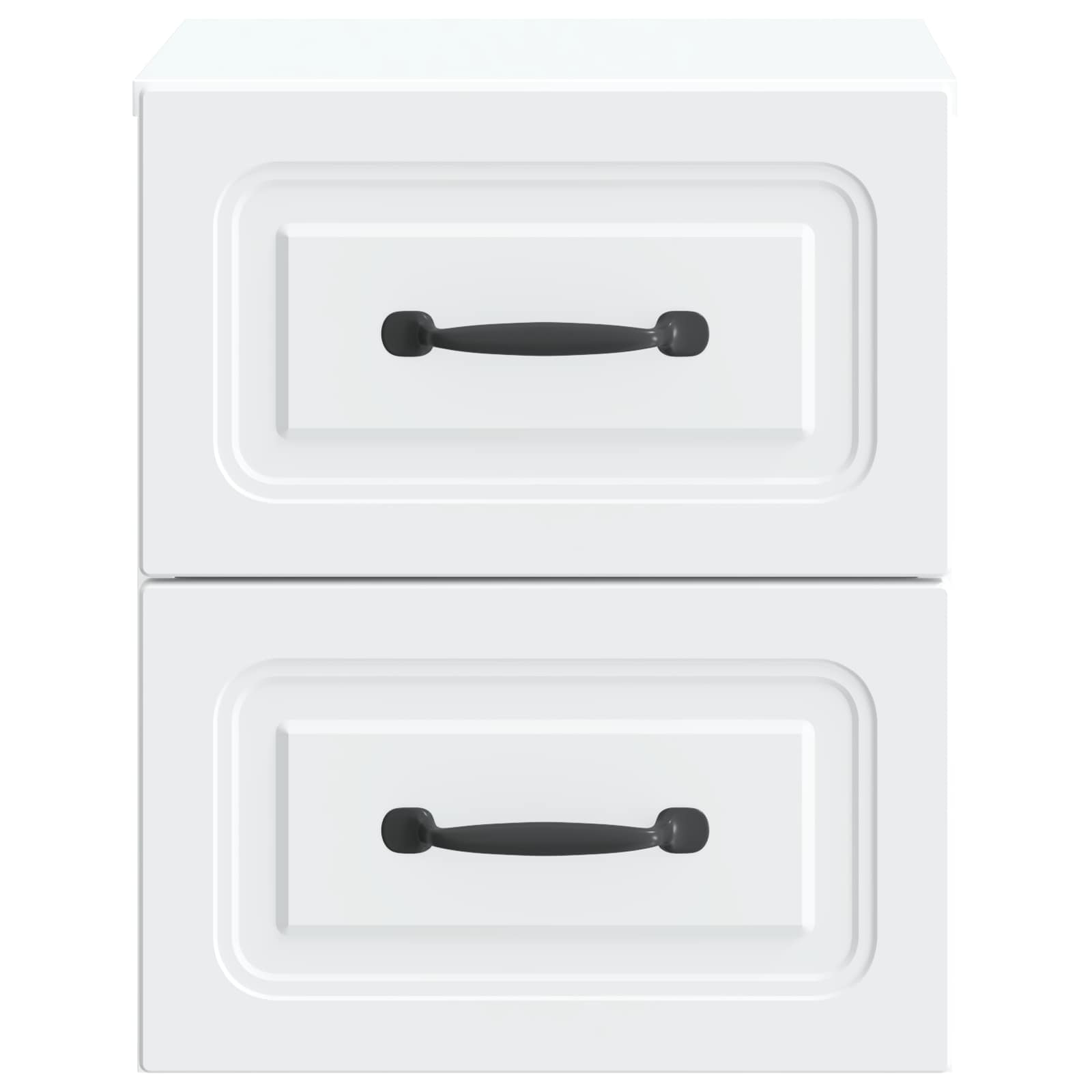 Wandmontierter Nachttisch 2 pcs Weiß 34,5 x 33 x 40 cm