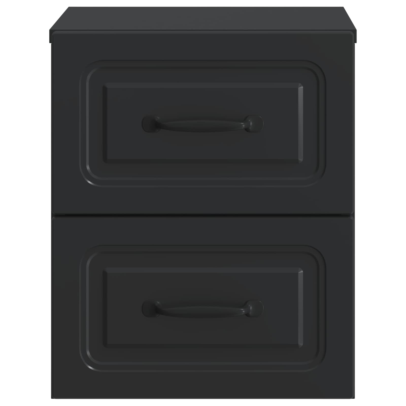 Wandmontierter Nachttisch 2 pcs Schwarz 34,5 x 33 x 40 cm