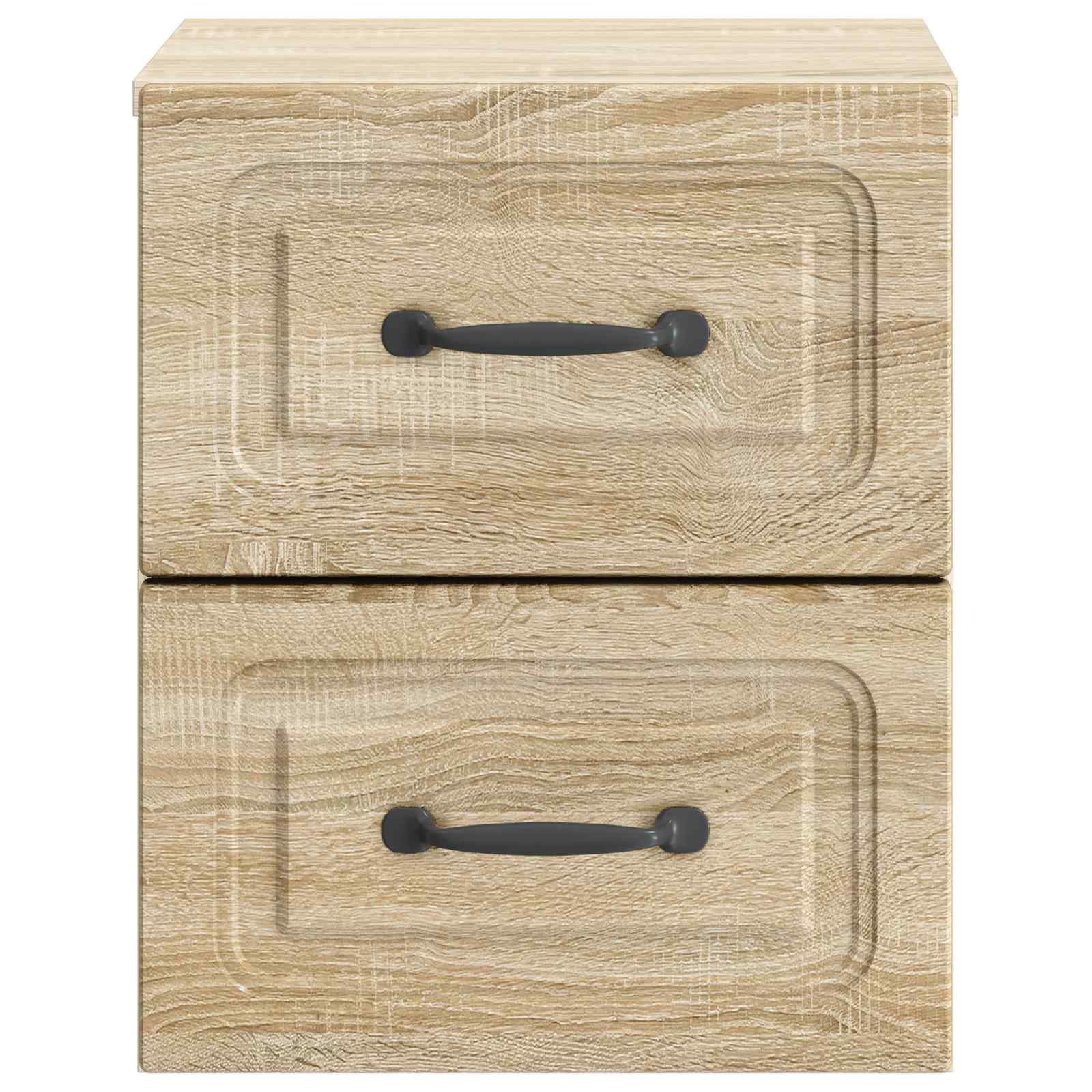 Wandmontierter Nachttisch 2 pcs Sonoma-Eiche 34,5 x 33 x 40 cm