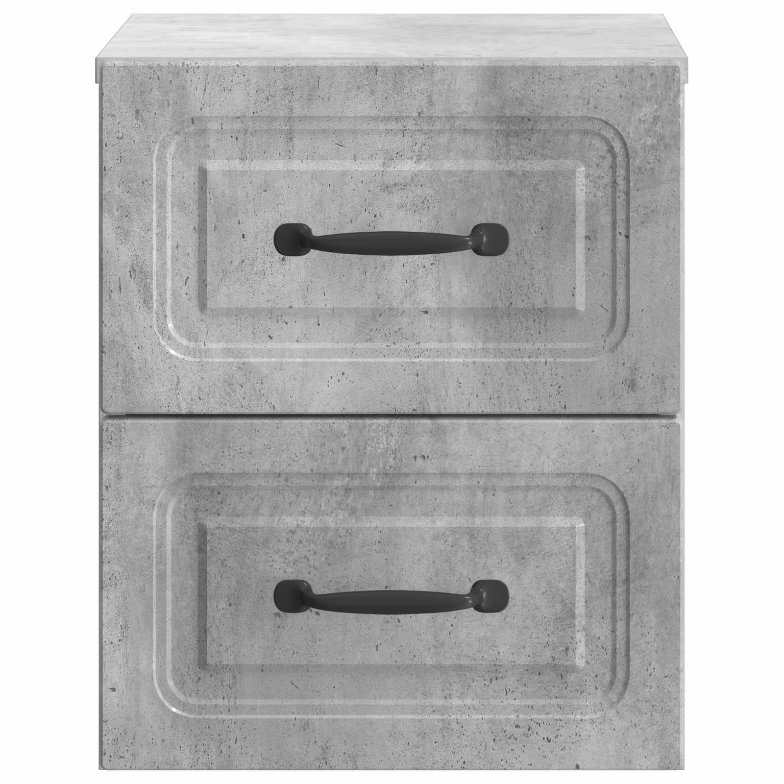 Wandmontierter Nachttisch 2 pcs Betongrau 34,5 x 33 x 40 cm