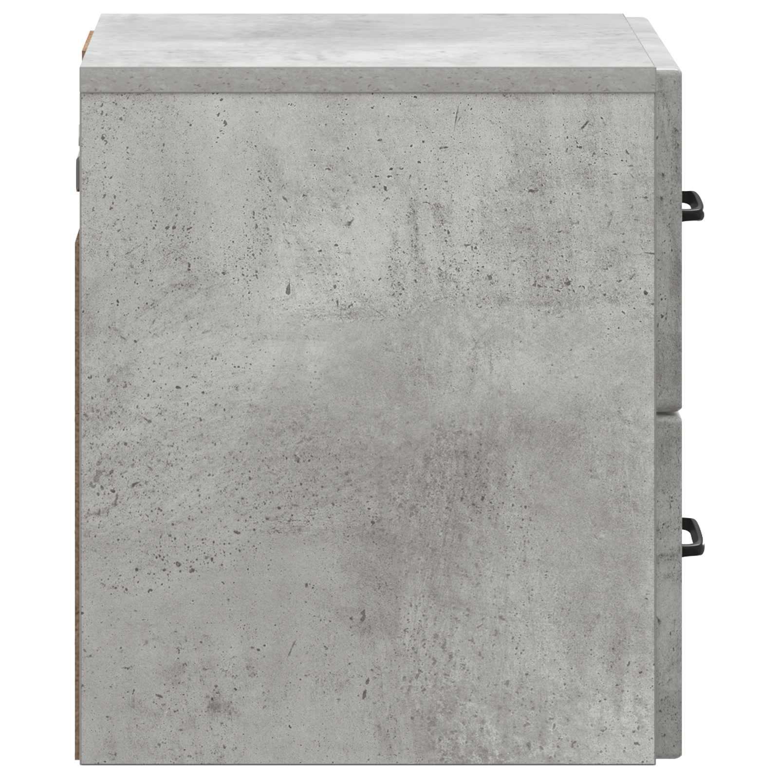 Wandmontierter Nachttisch 2 pcs Betongrau 34,5 x 33 x 40 cm