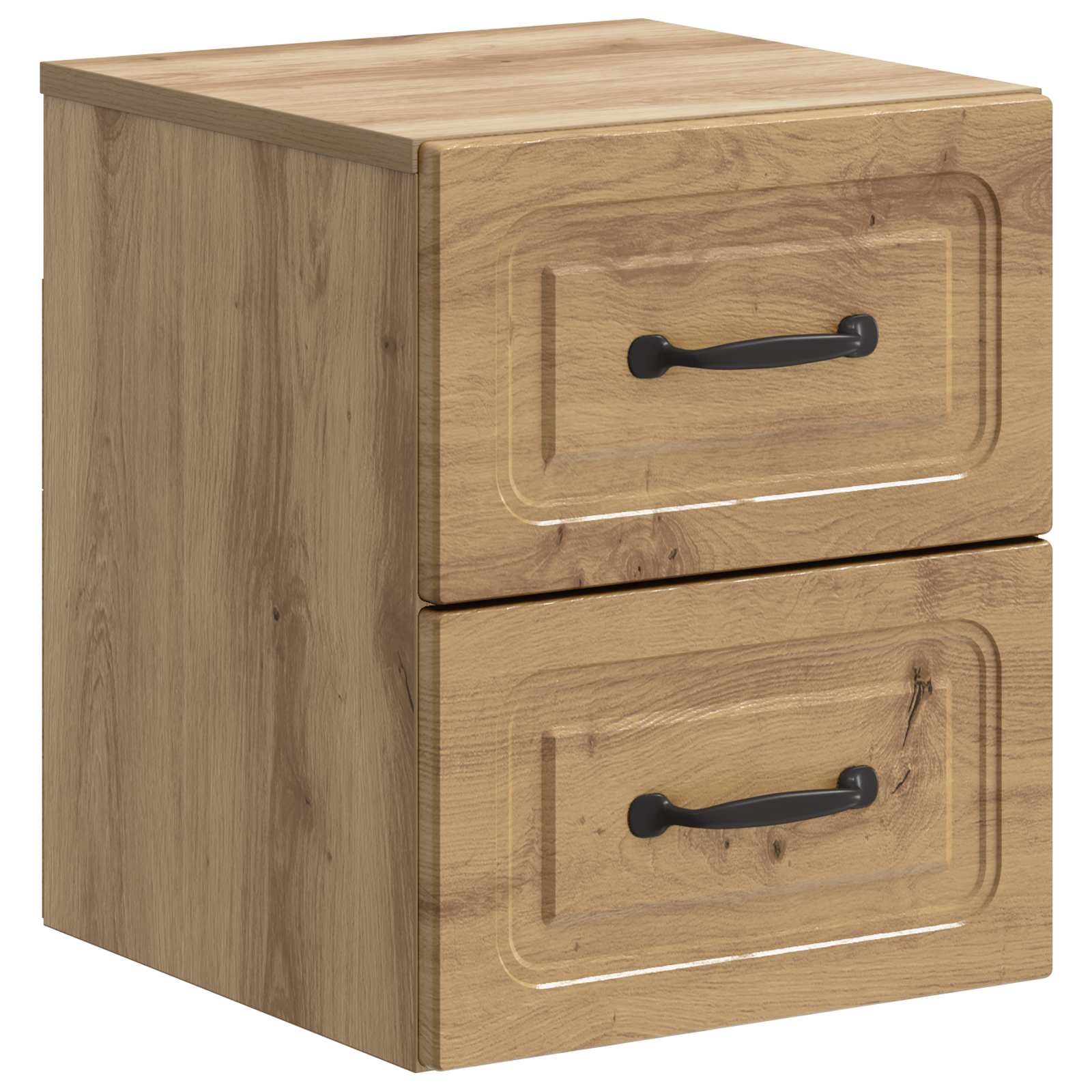 Wandmontierter Nachttisch 2 pcs Artisan-Eiche 34,5 x 33 x 40 cm