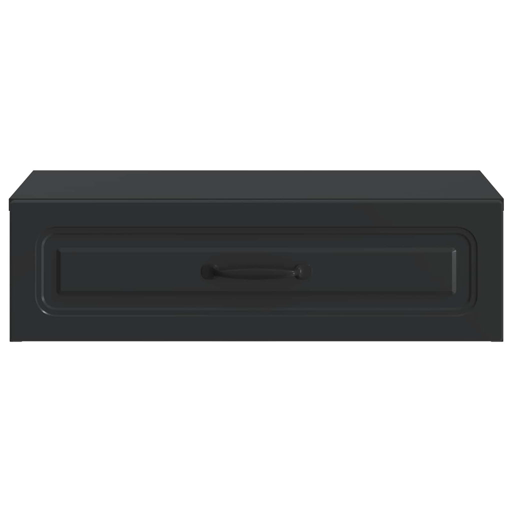 Wandmontierter Beistelltisch Schwarz 59 x 34,5 x 17 cm