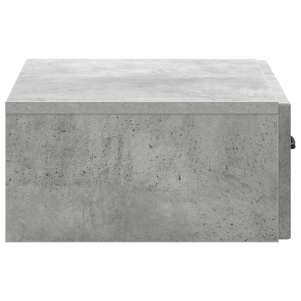 Wandmontierter Beistelltisch Betongrau 59 x 34,5 x 17 cm