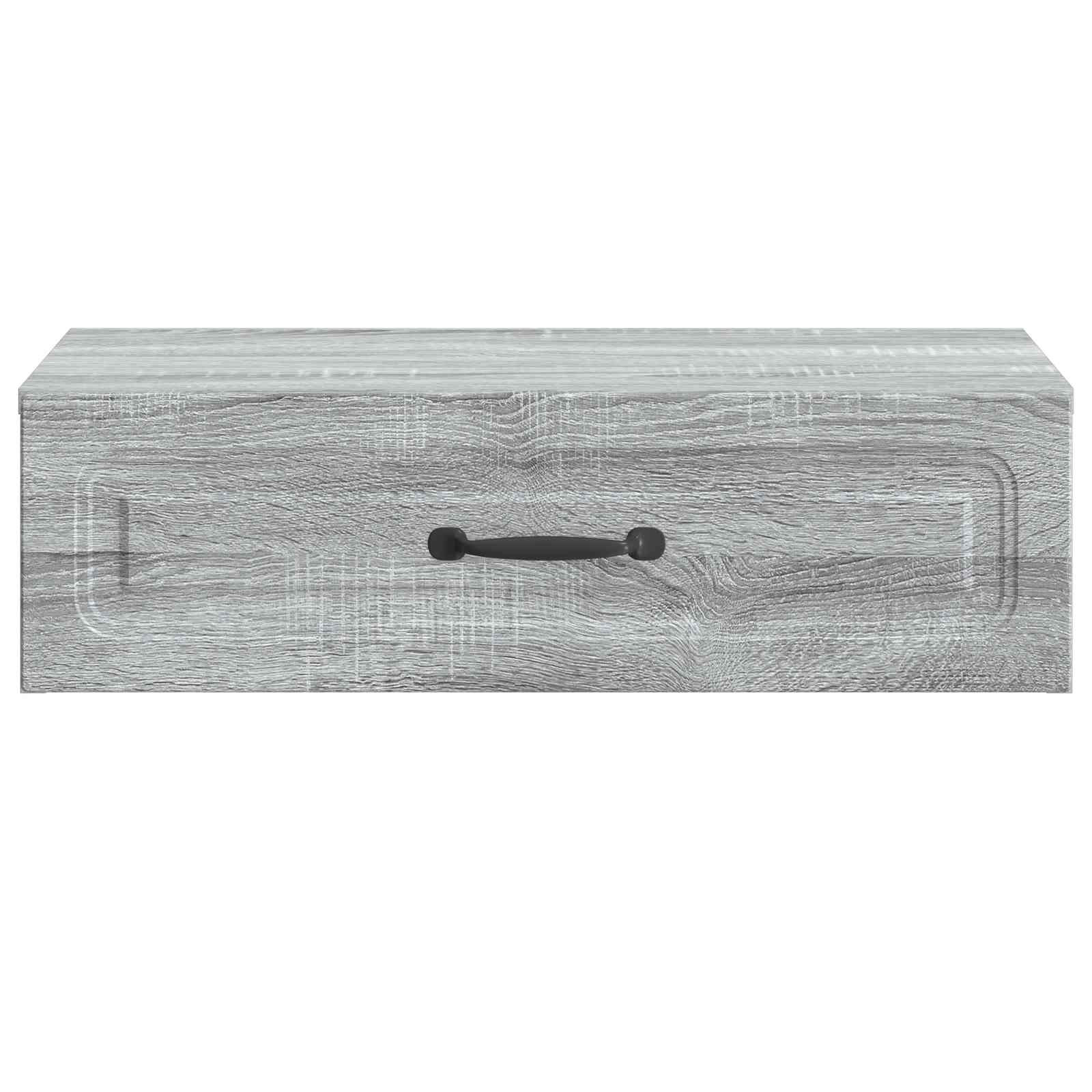 Wandmontierter Beistelltisch Graues Sonoma 59 x 34,5 x 17 cm