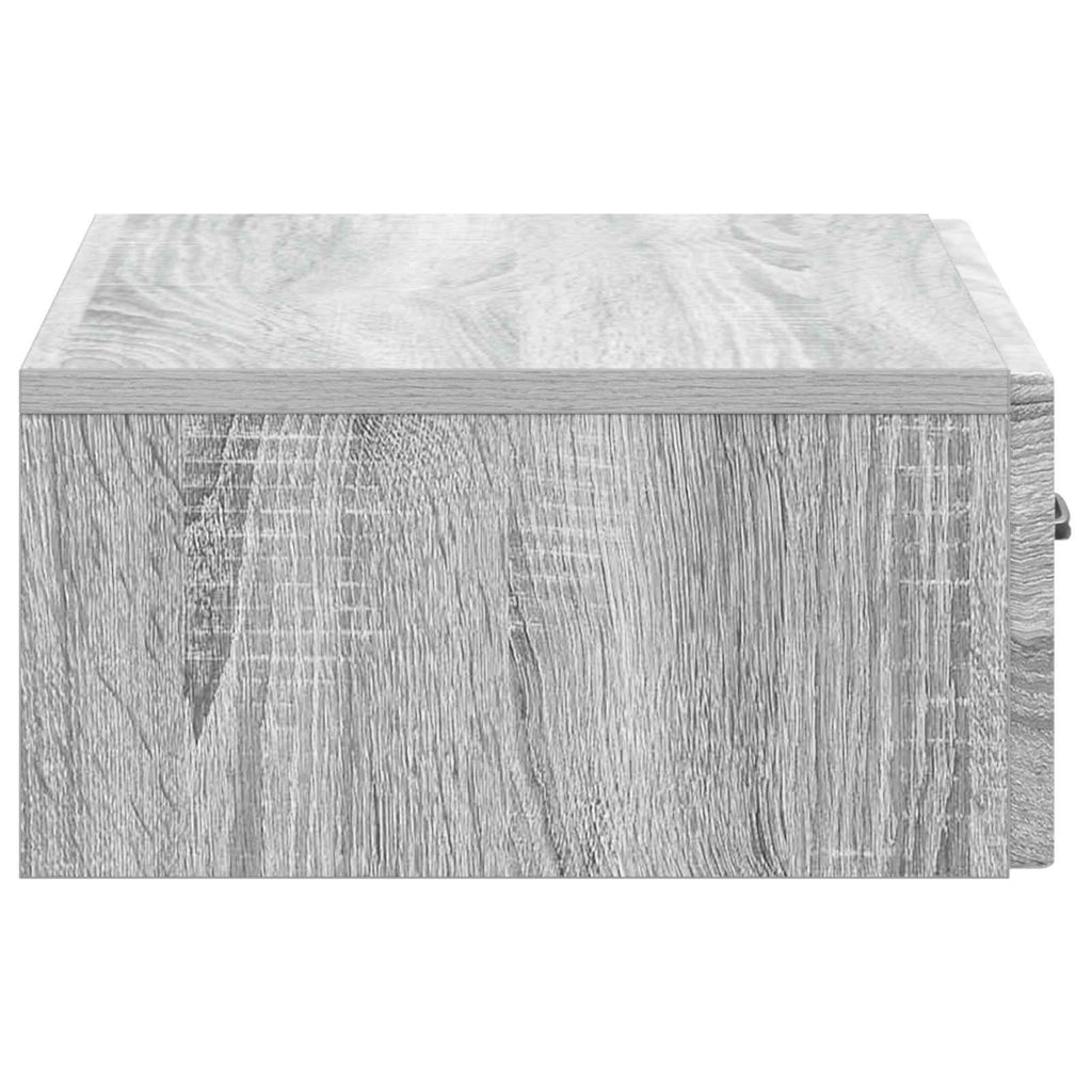 Wandmontierter Beistelltisch Graues Sonoma 59 x 34,5 x 17 cm