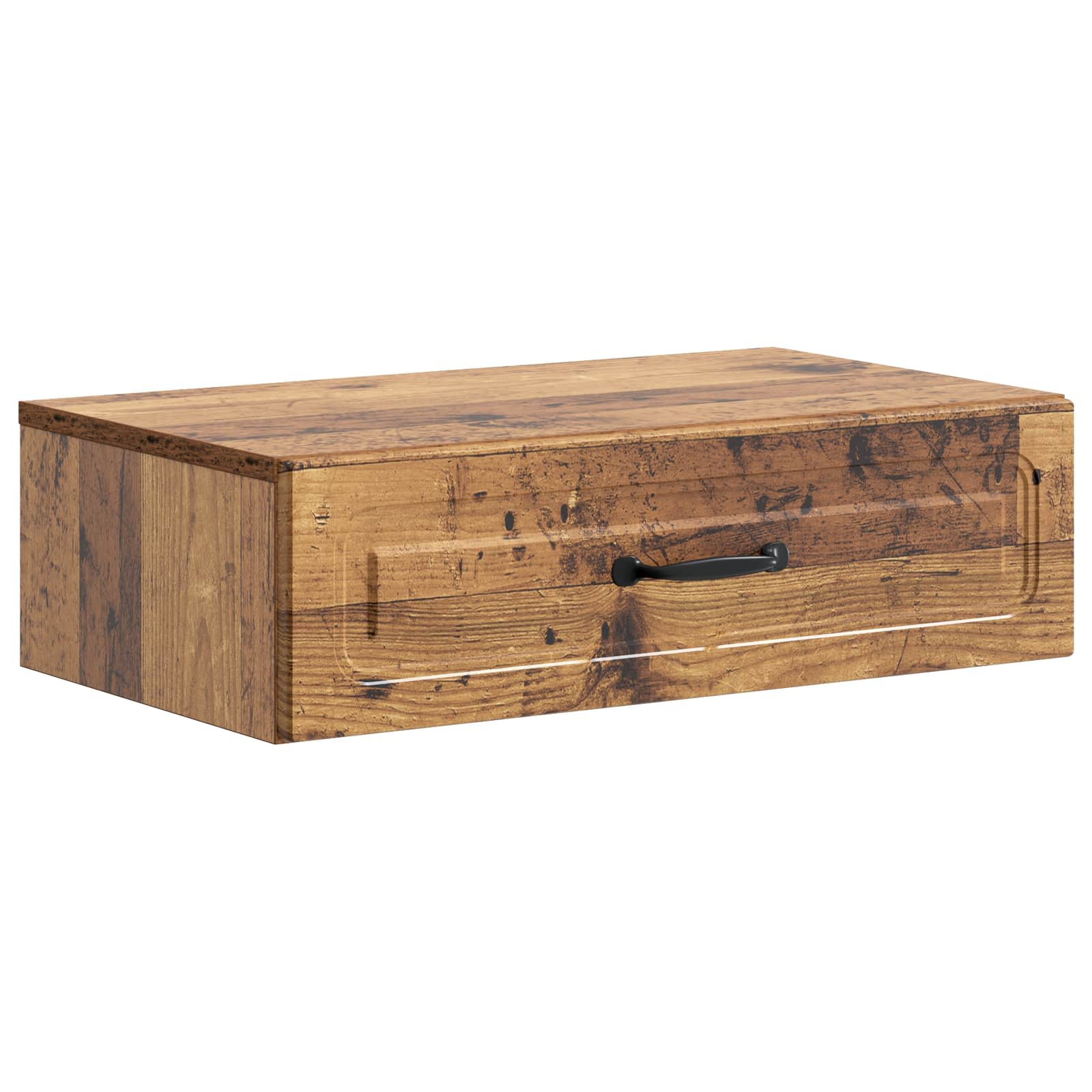 Wandmontierter Beistelltisch Altholz 59 x 34,5 x 17 cm