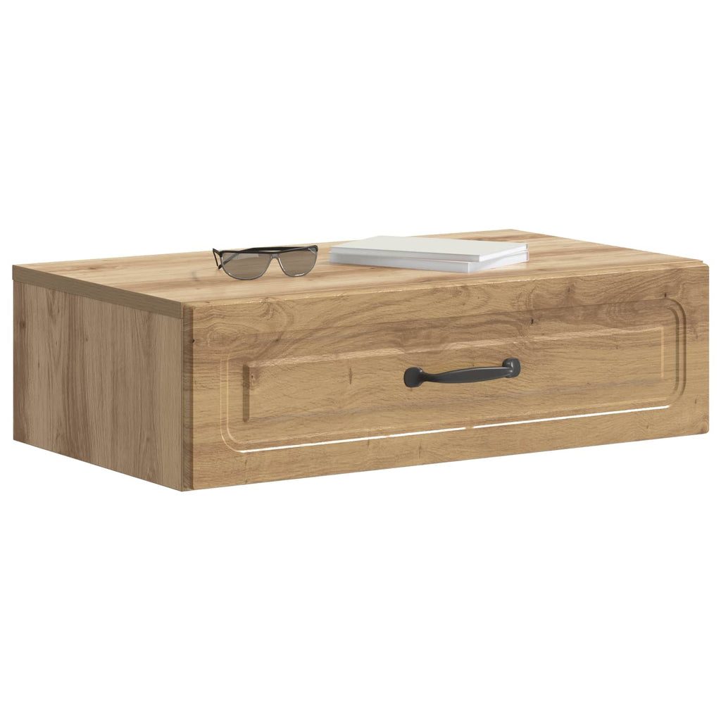 Wandmontierter Beistelltisch Artisan-Eiche 59 x 34,5 x 17 cm