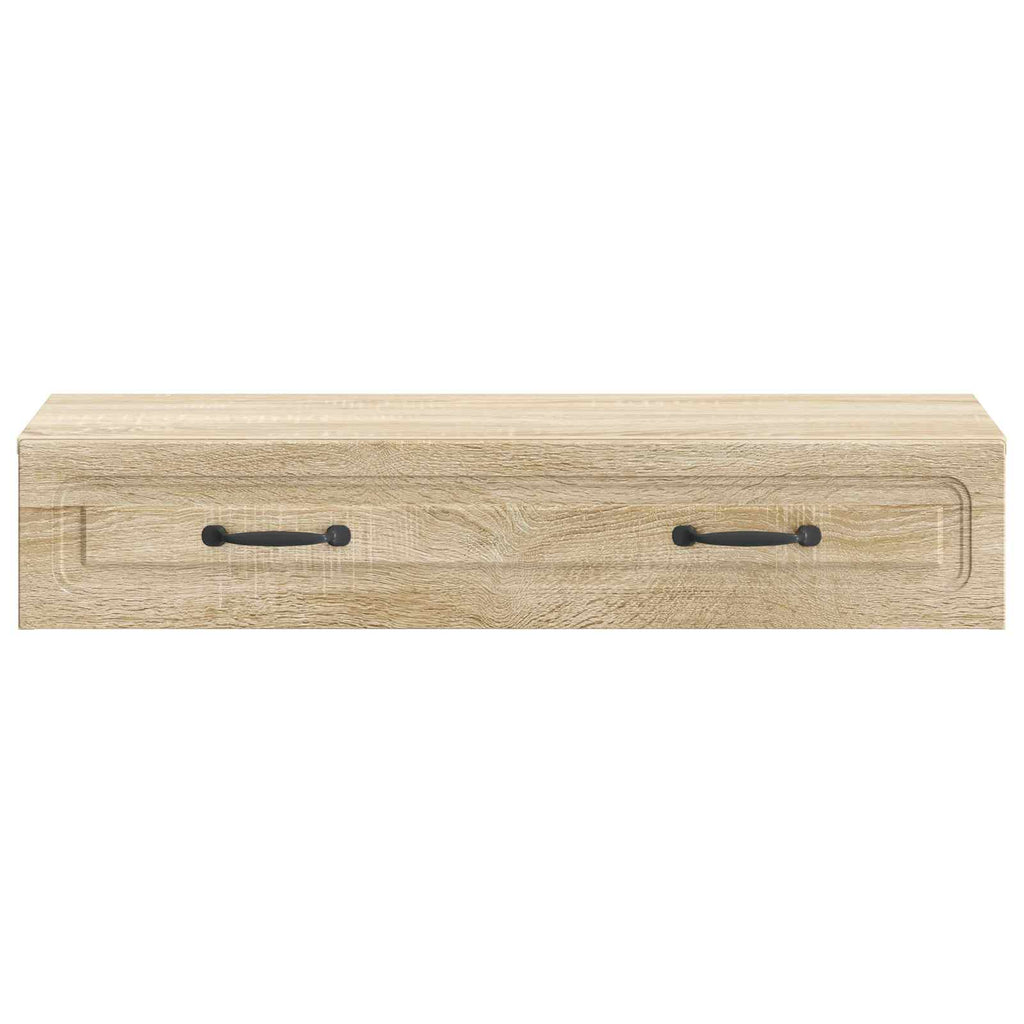 Wandmontierter Beistelltisch Sonoma-Eiche 87,5 x 34,5 x 17 cm
