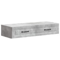 Wandmontierter Beistelltisch Betongrau 87,5 x 34,5 x 17 cm
