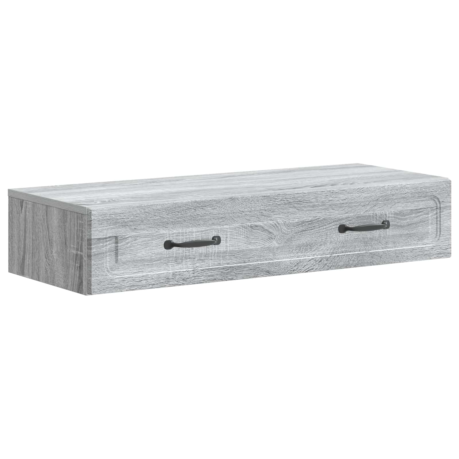 Wandmontierter Beistelltisch Graues Sonoma 87,5 x 34,5 x 17 cm