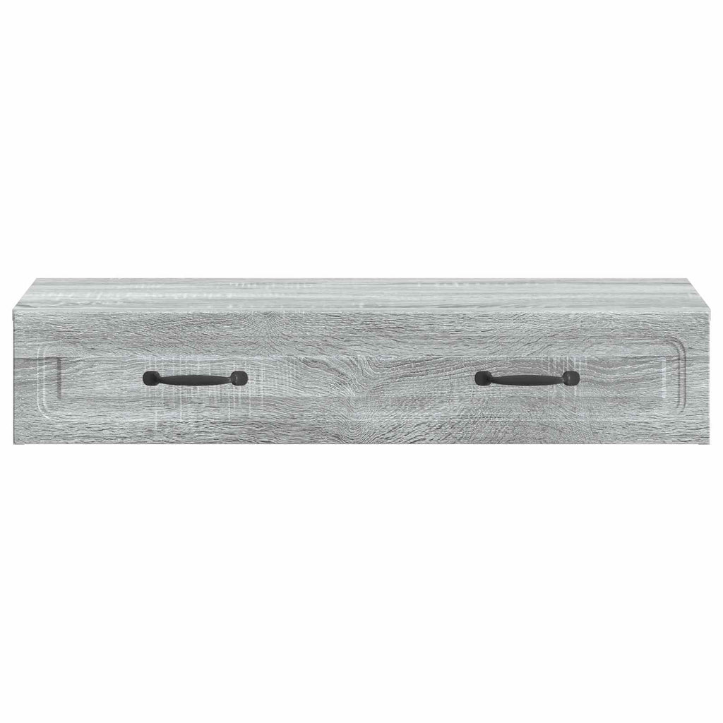 Wandmontierter Beistelltisch Graues Sonoma 87,5 x 34,5 x 17 cm