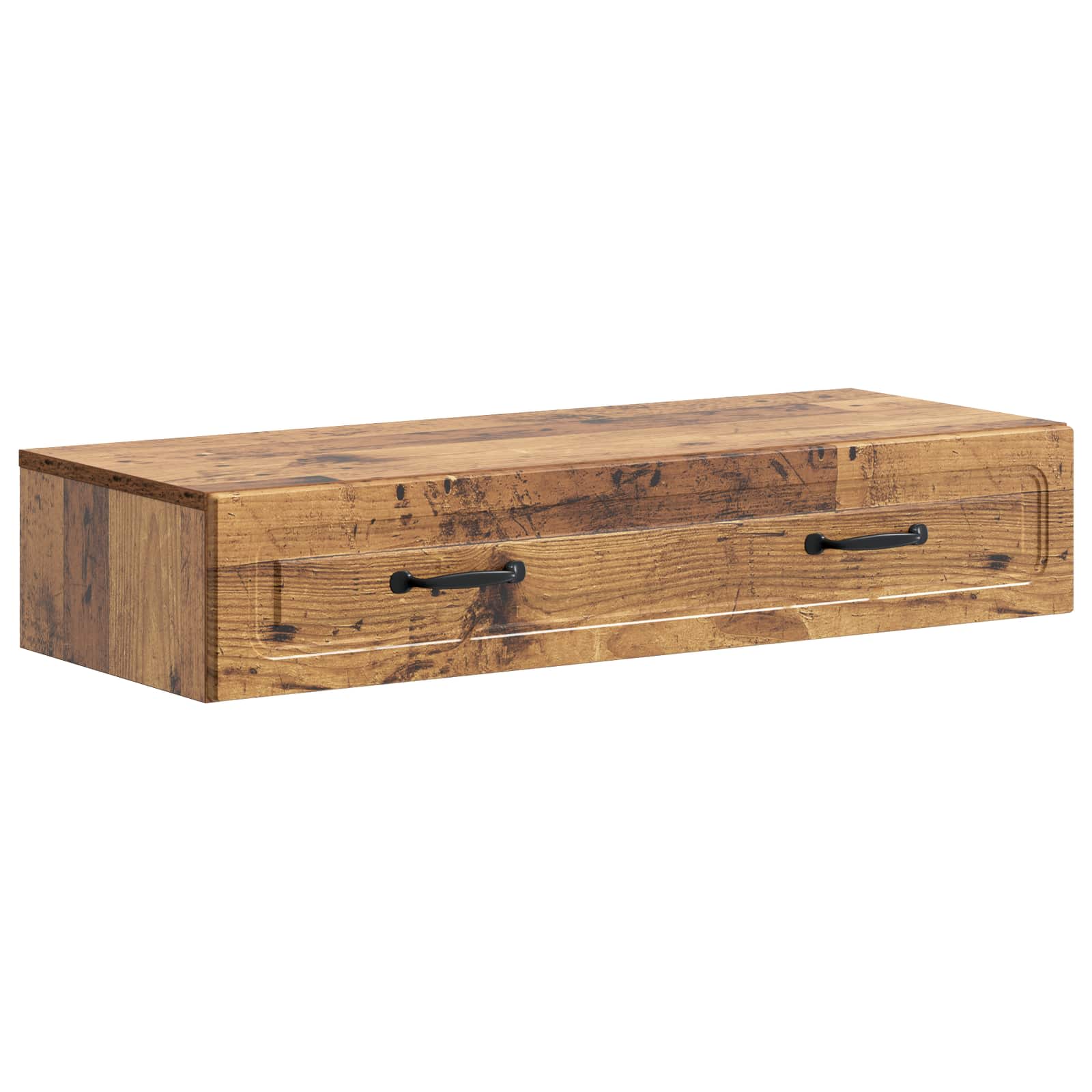 Wandmontierter Beistelltisch Altholz 87,5 x 34,5 x 17 cm
