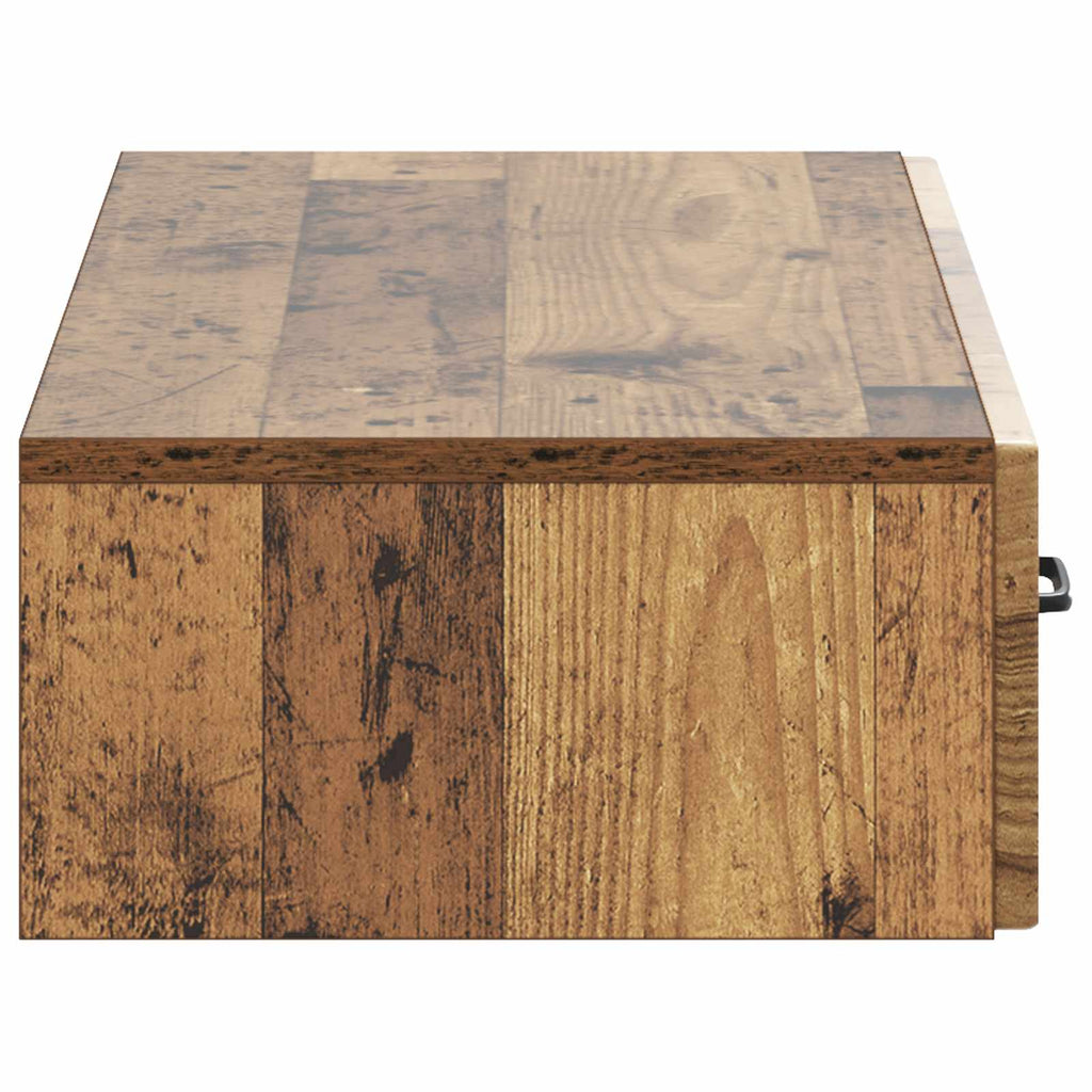 Wandmontierter Beistelltisch Altholz 87,5 x 34,5 x 17 cm
