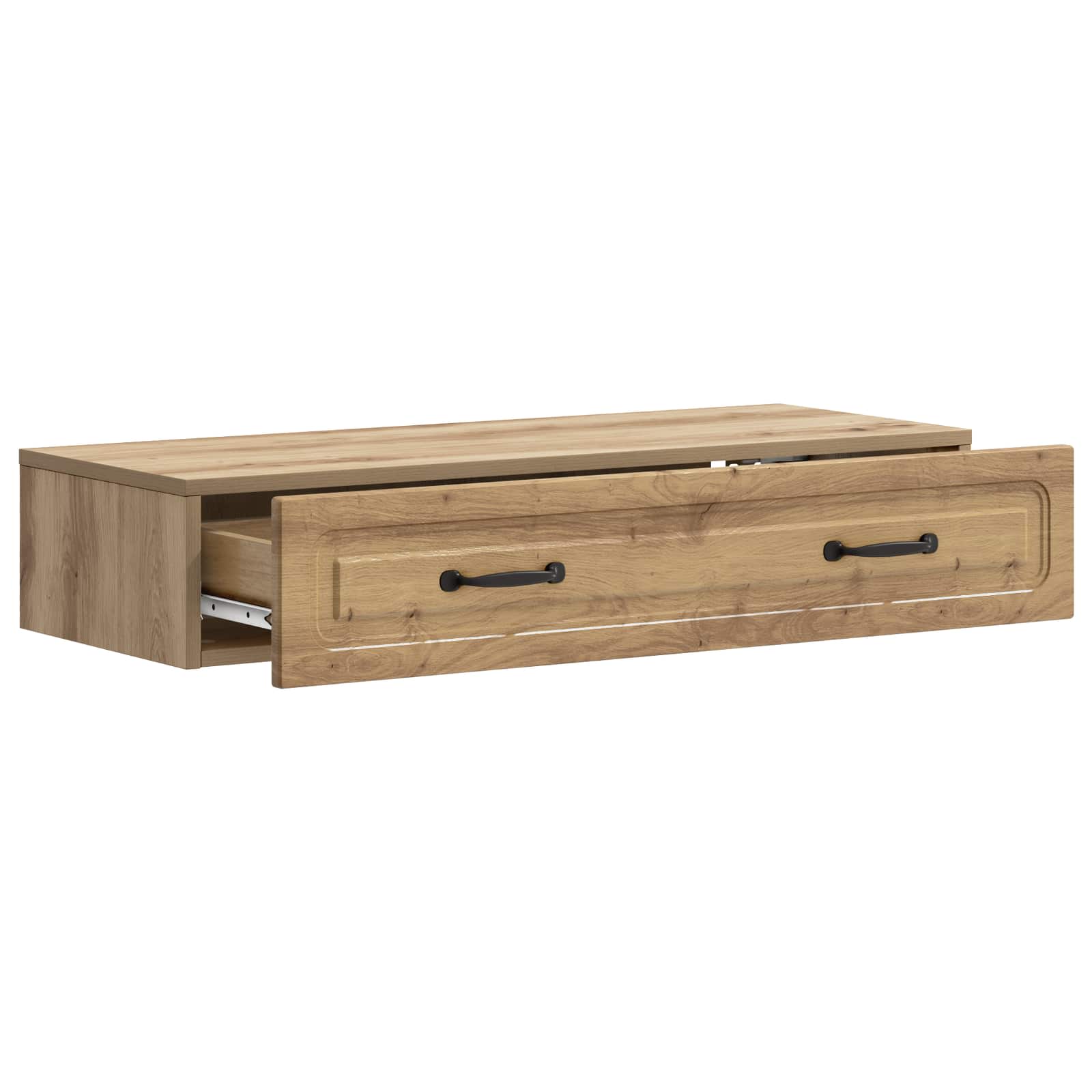 Wandmontierter Beistelltisch Artisan-Eiche 87,5 x 34,5 x 17 cm