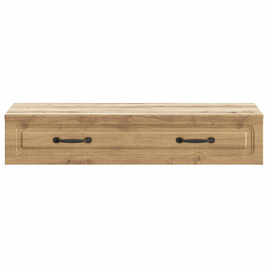 Wandmontierter Beistelltisch Artisan-Eiche 87,5 x 34,5 x 17 cm