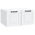 Wandmontierter TV-Schrank Weiß 59,5 x 41 x 30 cm Holzwerkstoff