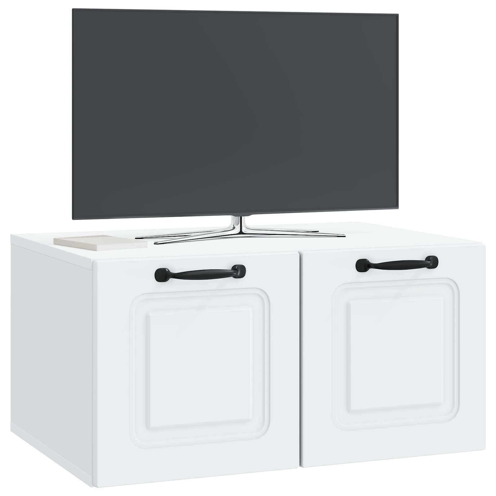 Wandmontierter TV-Schrank Weiß 59,5 x 41 x 30 cm Holzwerkstoff