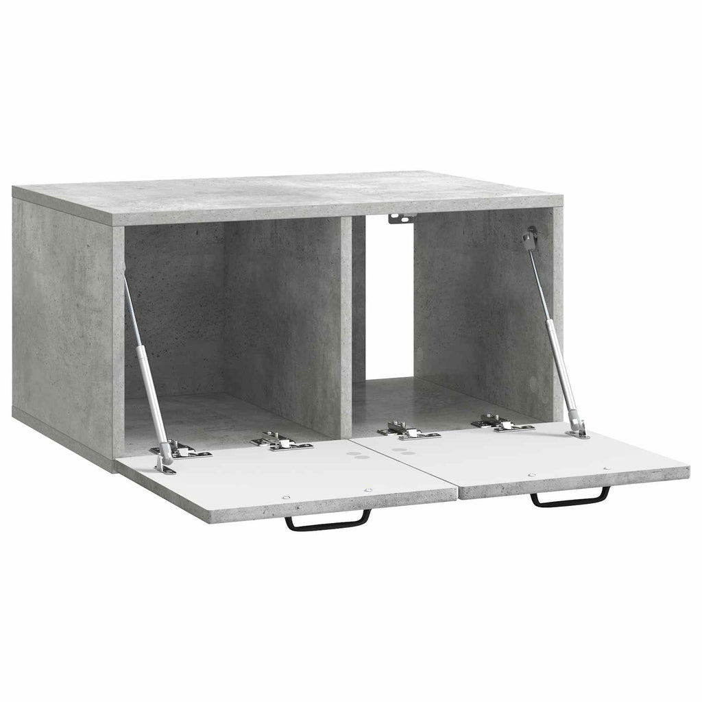 Wandmontierter TV-Schrank Betongrau 59,5 x 41 x 30 cm