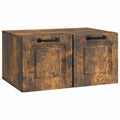 Wandmontierter TV-Schrank Geräucherte Eiche 59,5 x 41 x 30 cm