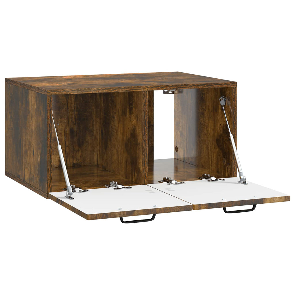 Wandmontierter TV-Schrank Geräucherte Eiche 59,5 x 41 x 30 cm