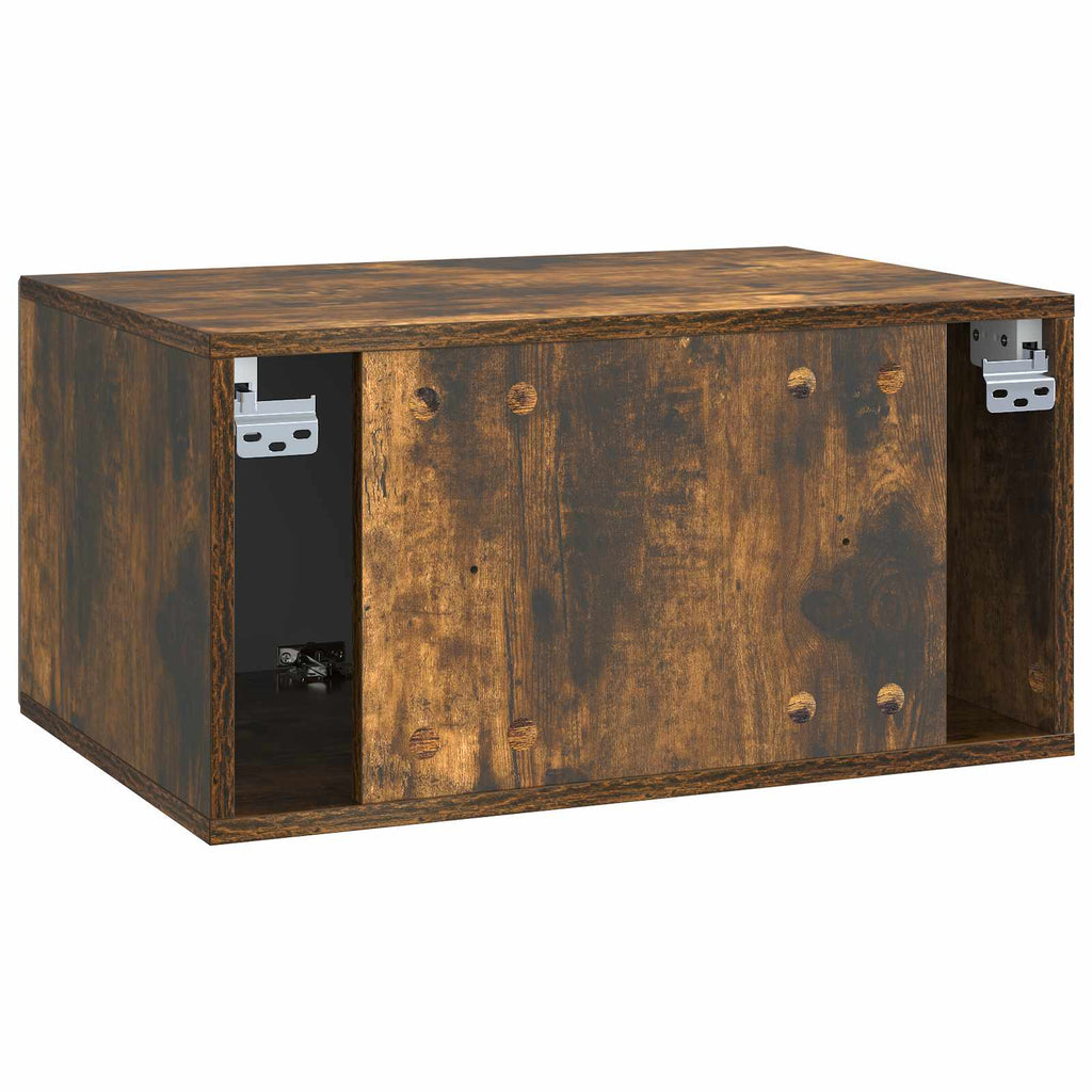 Wandmontierter TV-Schrank Geräucherte Eiche 59,5 x 41 x 30 cm