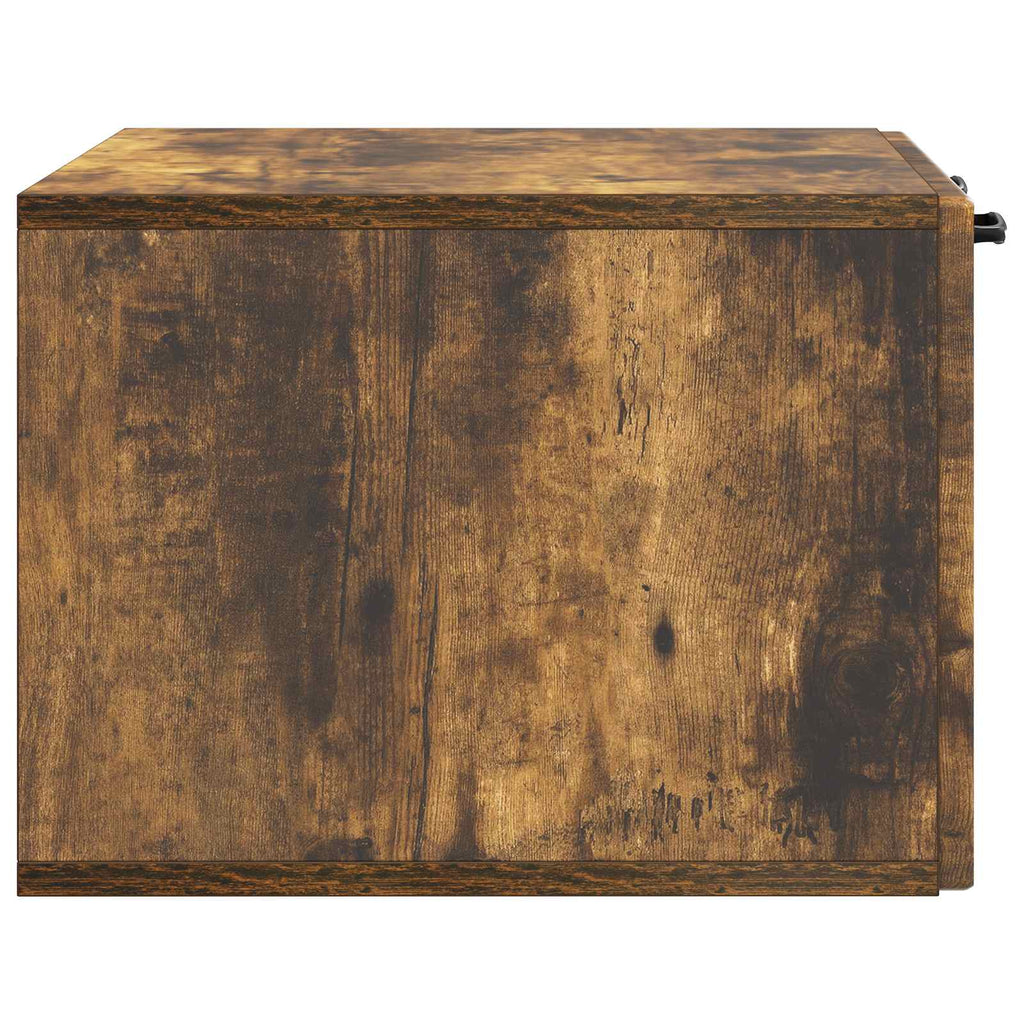Wandmontierter TV-Schrank Geräucherte Eiche 59,5 x 41 x 30 cm