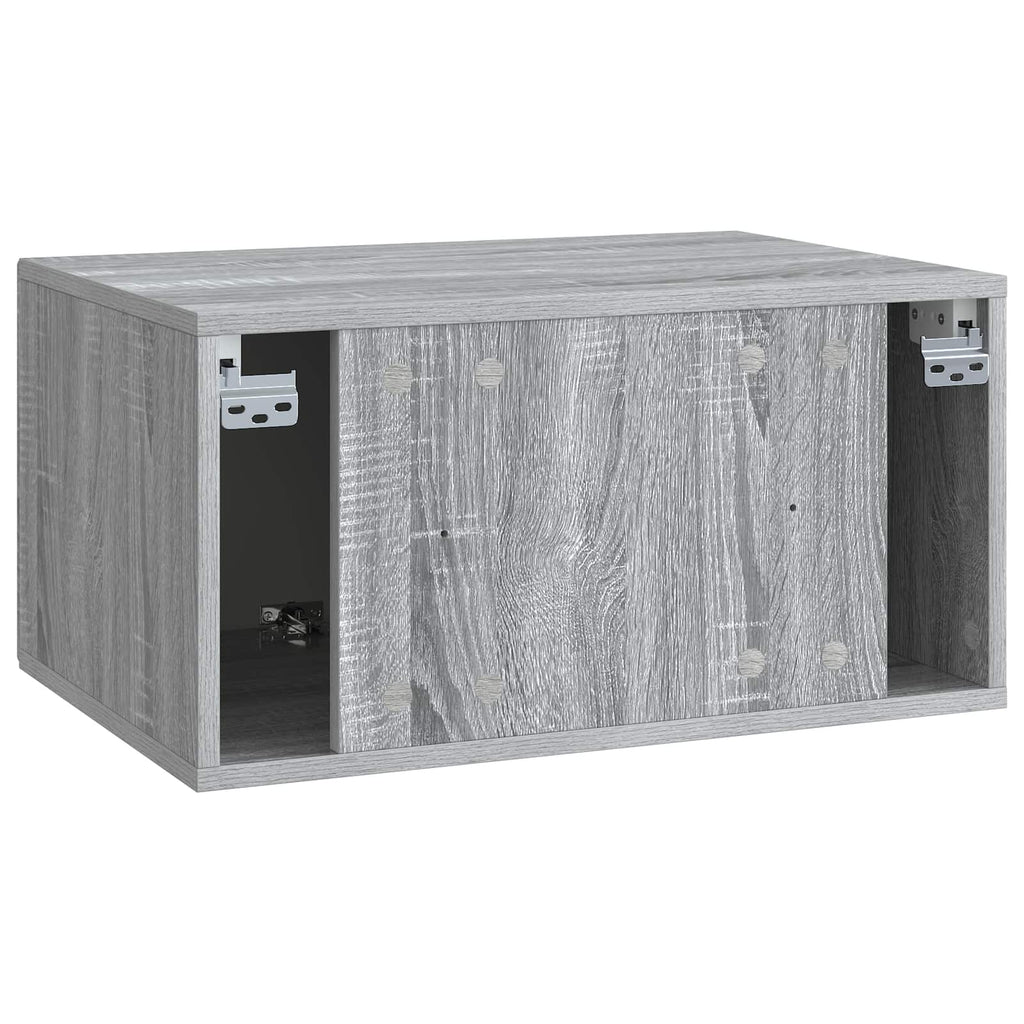 Wandmontierter TV-Schrank Graues Sonoma 59,5 x 41 x 30 cm
