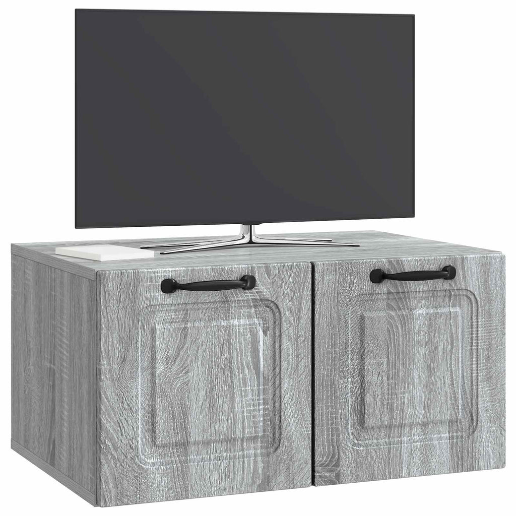 Wandmontierter TV-Schrank Graues Sonoma 59,5 x 41 x 30 cm