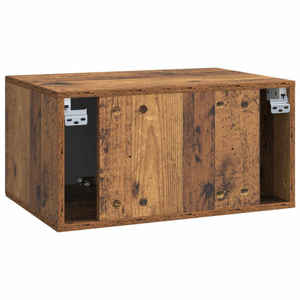 Wandmontierter TV-Schrank Altholz 59,5 x 41 x 30 cm