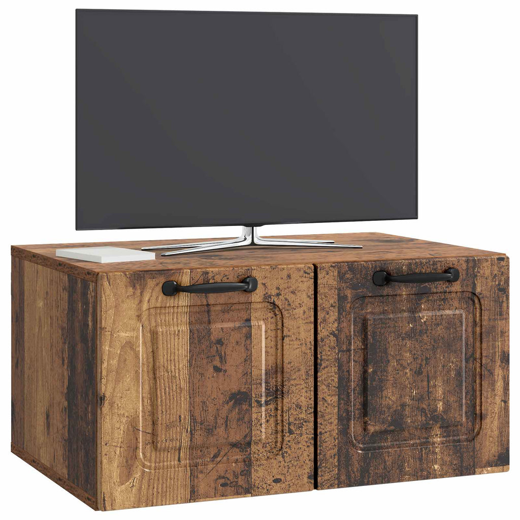 Wandmontierter TV-Schrank Altholz 59,5 x 41 x 30 cm