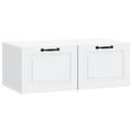 Wandmontierter TV-Schrank Weiß 78,5 x 41 x 30 cm Holzwerkstoff
