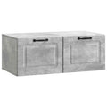 Wandmontierter TV-Schrank Betongrau 78,5 x 41 x 30 cm