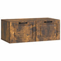 Wandmontierter TV-Schrank Geräucherte Eiche 78,5 x 41 x 30 cm