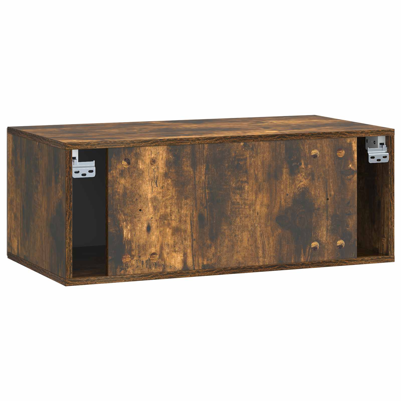 Wandmontierter TV-Schrank Geräucherte Eiche 78,5 x 41 x 30 cm