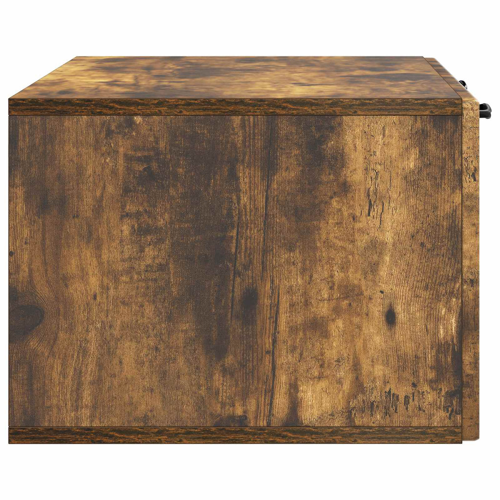 Wandmontierter TV-Schrank Geräucherte Eiche 78,5 x 41 x 30 cm