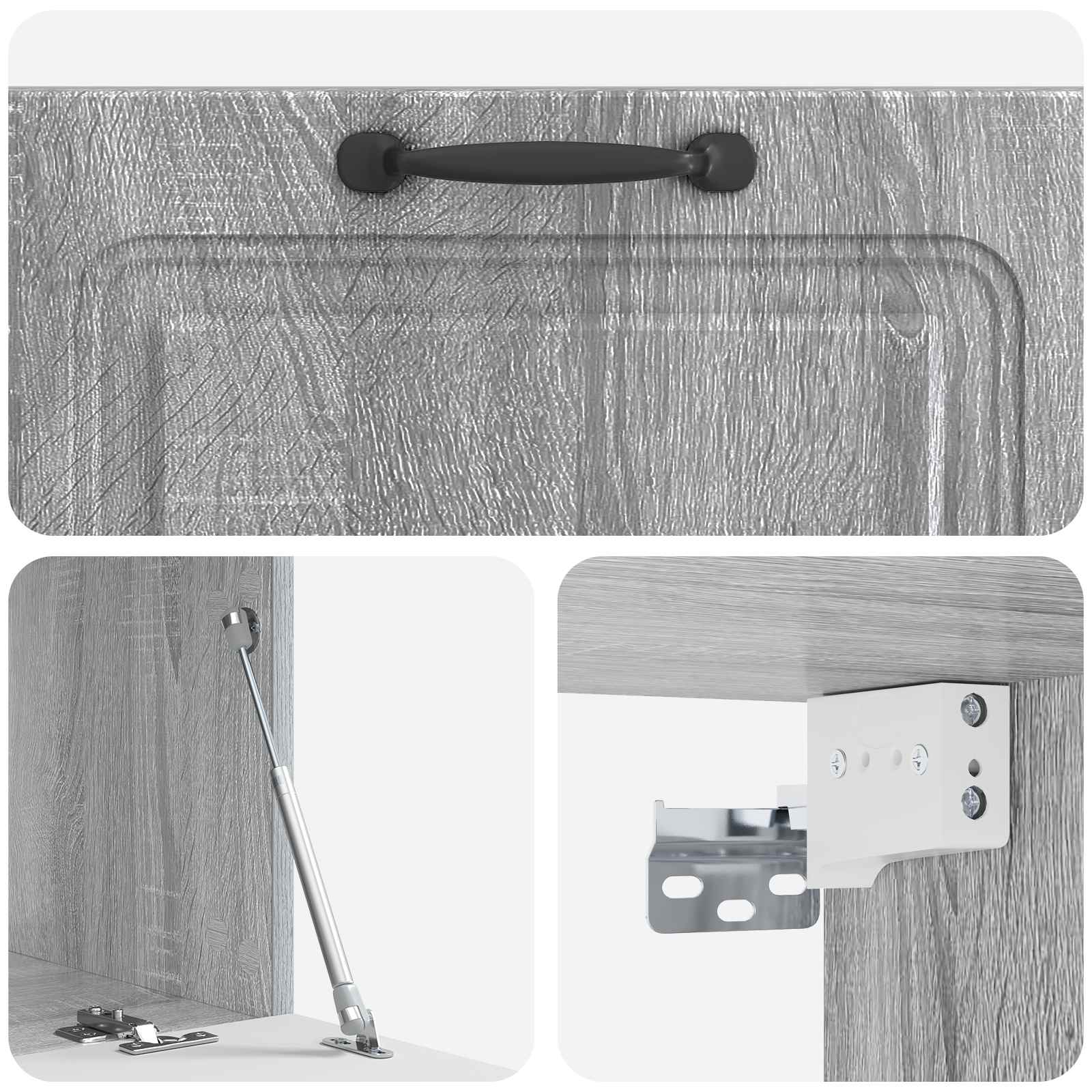 Wandmontierter TV-Schrank Graues Sonoma 78,5 x 41 x 30 cm