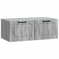 Wandmontierter TV-Schrank Graues Sonoma 78,5 x 41 x 30 cm