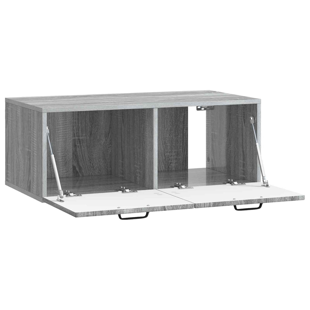 Wandmontierter TV-Schrank Graues Sonoma 78,5 x 41 x 30 cm