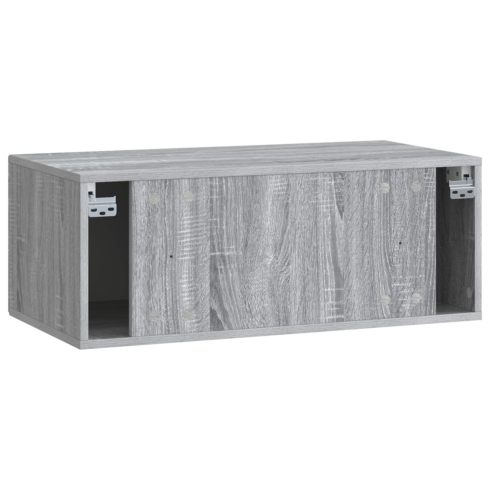 Wandmontierter TV-Schrank Graues Sonoma 78,5 x 41 x 30 cm