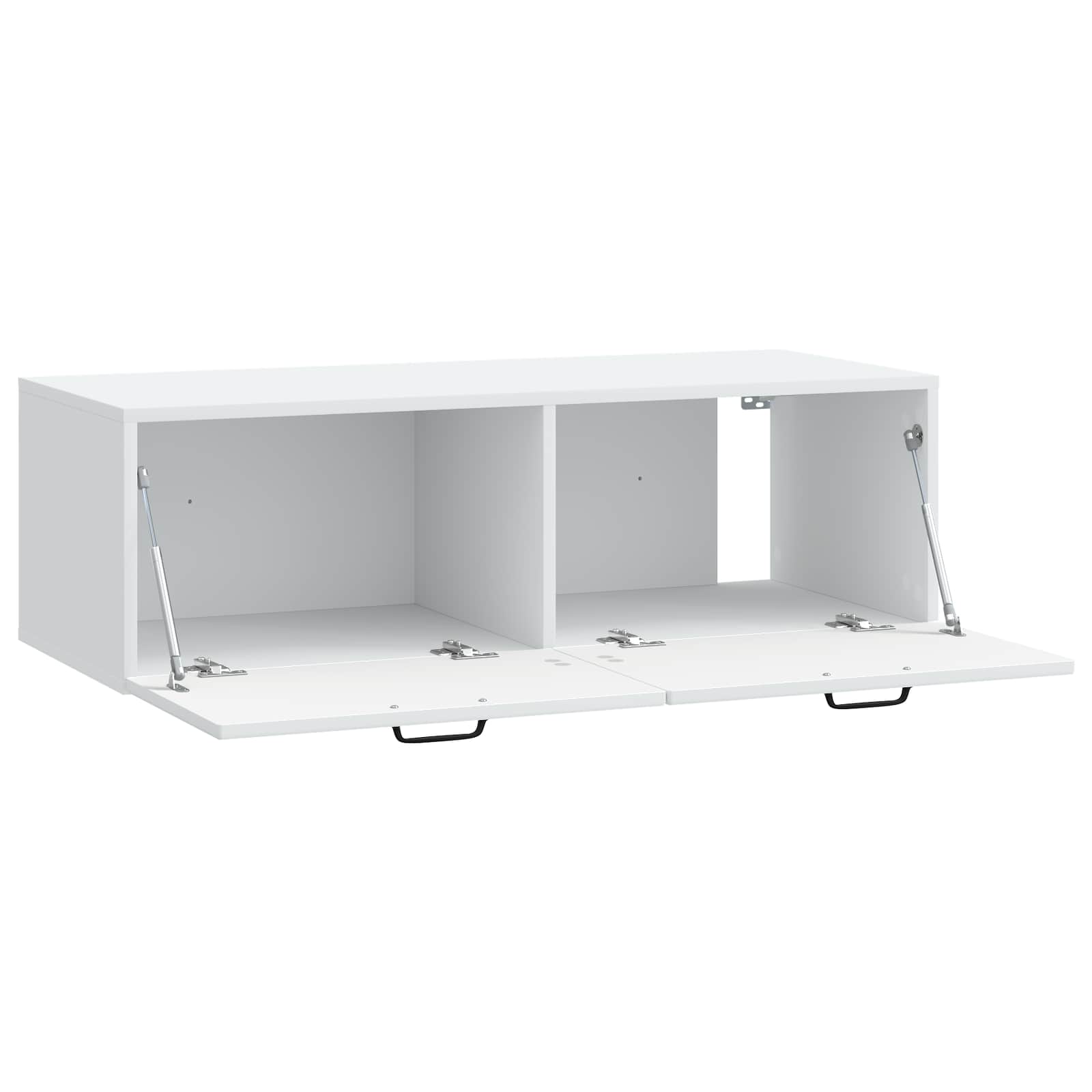 Wandmontierter TV-Schrank Weiß 98 x 41 x 30 cm Holzwerkstoff