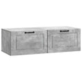 Wandmontierter TV-Schrank Betongrau 98 x 41 x 30 cm