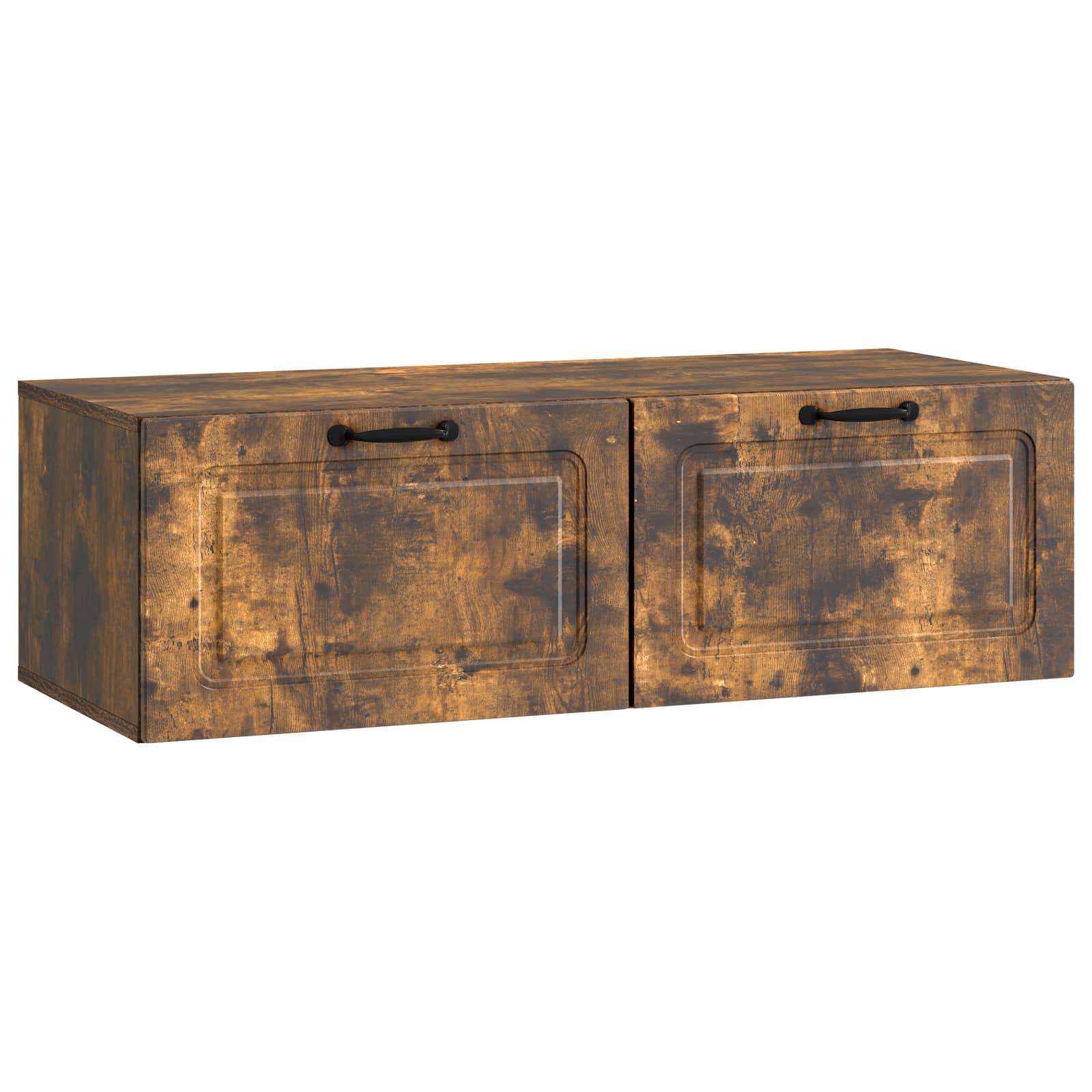 Wandmontierter TV-Schrank Geräucherte Eiche 98 x 41 x 30 cm