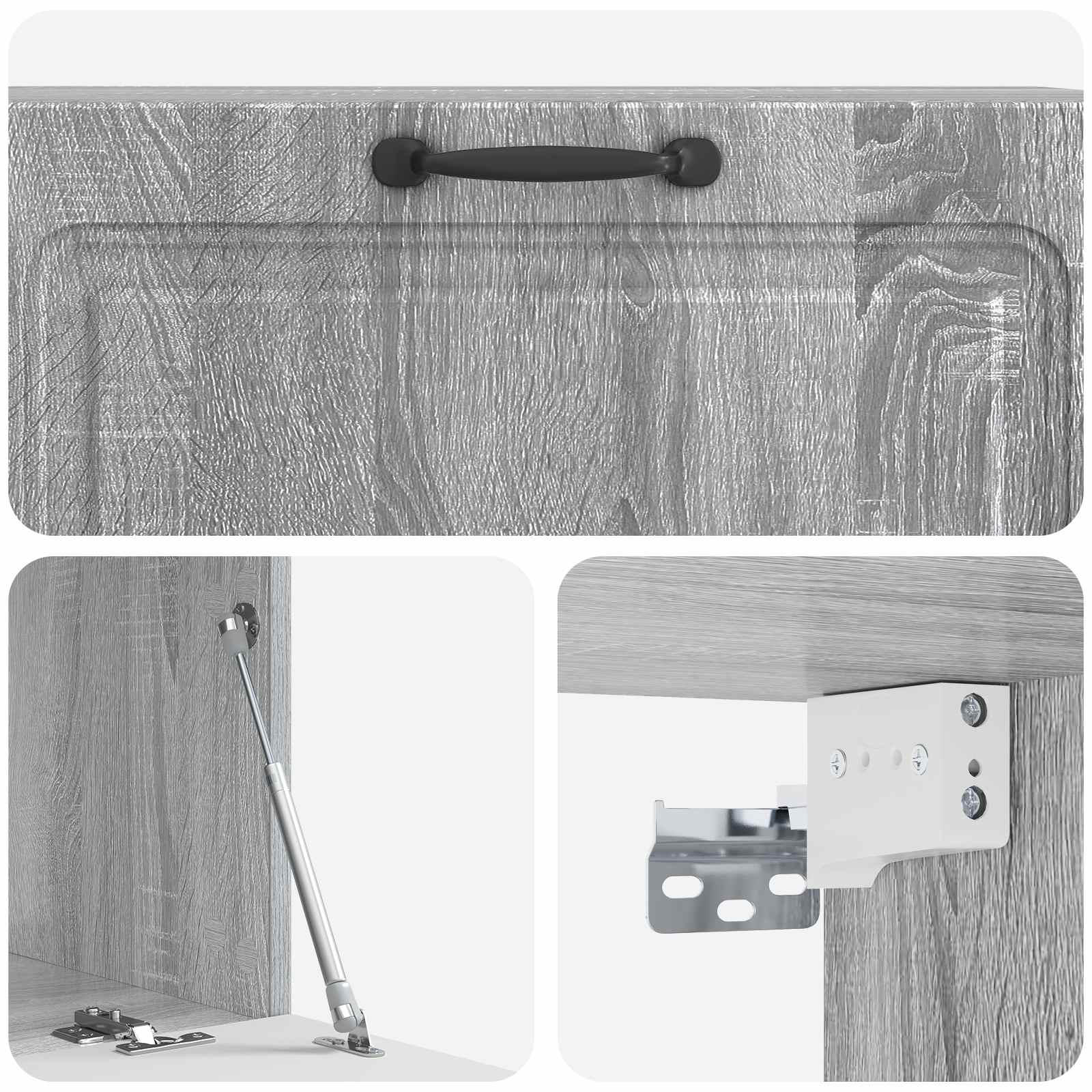 Wandmontierter TV-Schrank Graues Sonoma 98 x 41 x 30 cm