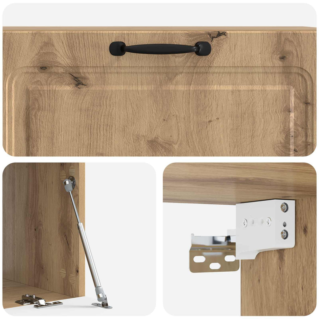 Wandmontierter TV-Schrank Artisan-Eiche 98 x 41 x 30 cm
